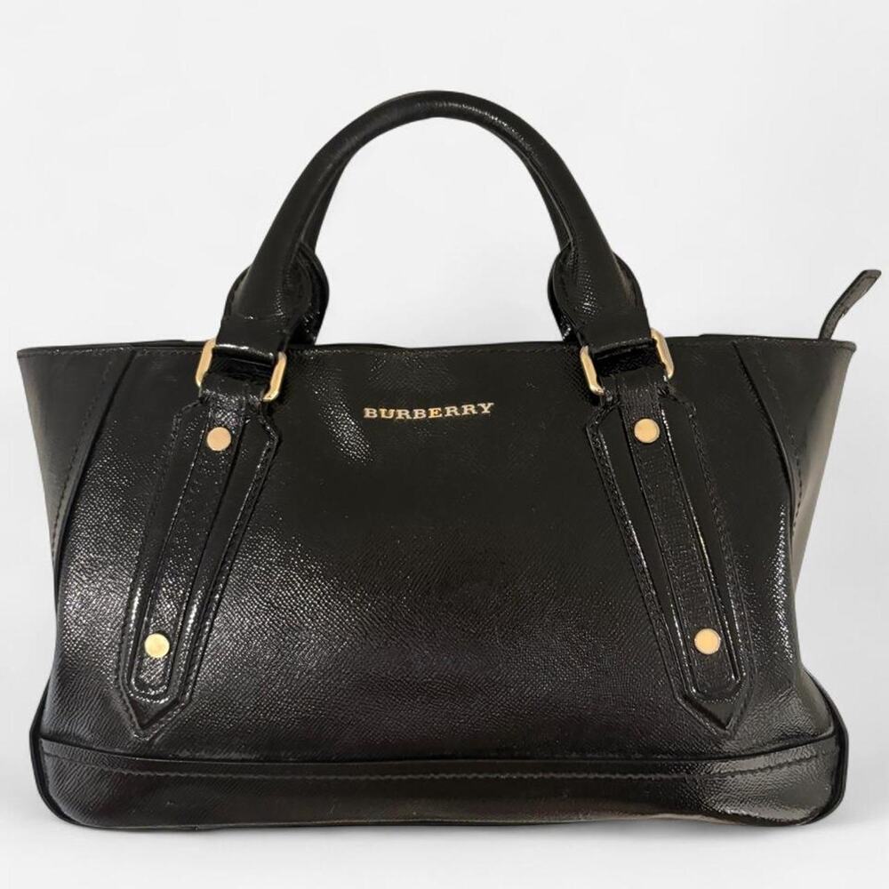 Authentic burberry black leather top